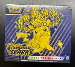POKEMON TCG SCARLET VIOLET SURGING SPARKS ETB ELITE TRAINER BOX FACTORY SEALED - Image 1