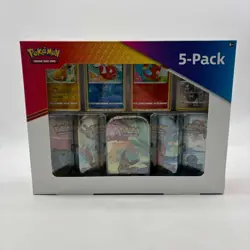 Pokemon TCG Kanto Friends Mini Tins 5-Pack SEALED BOX - Image 1