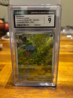 2023 Pokemon Scarlet & Violet 151 Bulbasaur 166/1165 - PSA 9 - Mint - Image 1