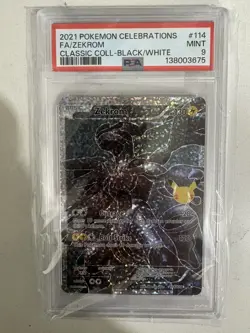 2021 Pokemon Celebrations Zekron Full Art Classic Collection 114 PSA 9 - Image 1
