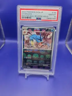 US Seller PSA 10 Gyarados 130/165 Masterball Reverse 151 Japanese Pokemon SV2a - Image 1