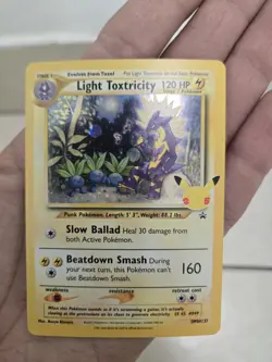 POKEMON CELEBRATIONS LIGHT TOXTRICITY COSMOS HOLO SWSH137 - Image 3