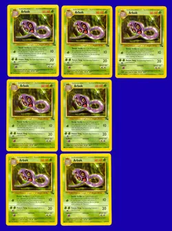 LOT of (7) 1999 Pokemon Fossil Arbok 31/62 - RARE - Mint to Gem Mint - Image 1