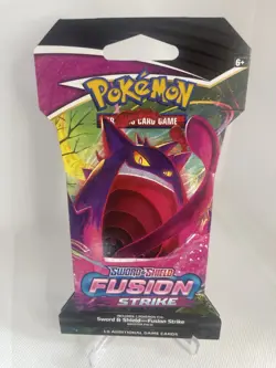 Pokemon Sword & Shield Fusion Strike Sleeved Booster Pack- Gengar art - Image 1