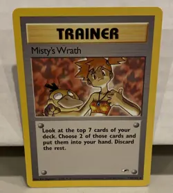 Pokemon WOTC VTG Misty's Wrath 114/132 Gym Heroes Regular LP - Image 1