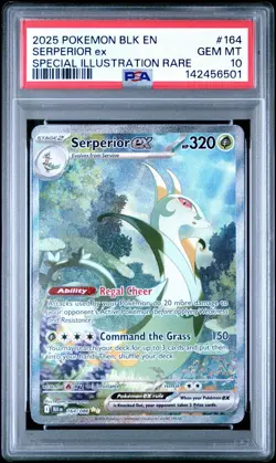 2025 POKEMON BLK EN-BLACK BOLT SPECIAL ILLUSTRATION RARE SERPERIOR EX GEM PSA 10 - Image 1