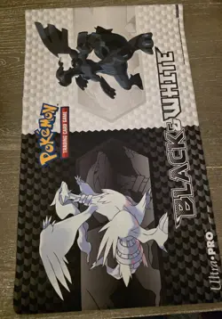 Pokemon TCG Playmat Black & White Zekrom Reshiram Ultra Pro Official - Image 1