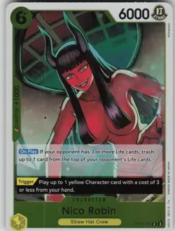 One Piece TCG Nico Robin (107) R Emperors in the New World OP09-107 - Image 1