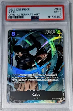 2023 KAKU OP03-080 SR Alt Art One Piece TCG Pillars Of Strength ENGLISH PSA 9 - Image 1