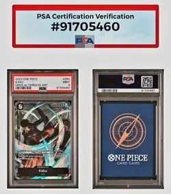 2023 KAKU OP03-080 SR Alt Art One Piece TCG Pillars Of Strength ENGLISH PSA 9 - Image 4