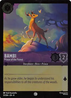Bambi Prince of the Forest Foil 57/204 Reign of Jafar Disney Lorcana - Image 1