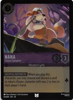 Nana Canine Caregiver Foil 53/204 Whispers in the Well Disney Lorcana - Image 1