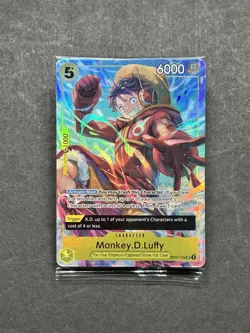 Monkey D Luffy Sealed OP07-109 One Piece Promotion Cards Foil SEALED - Image 1