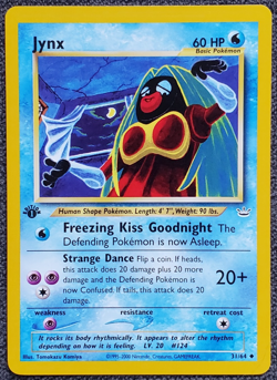 1st Edition Jynx - Neo Revelation - #31/64 - Vintage Pokemon Card 2001 WOTC - Image 1