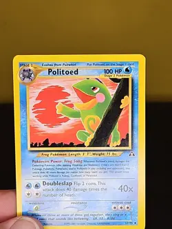 Politoed 27/75 Neo Discovery Non-Holo Pokemon Card with Light Play - Image 3