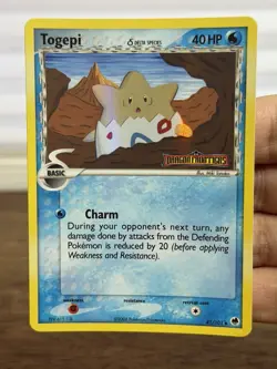 Pokemon TCG Togepi Reverse Holo Card EX DRAGON FRONTIERS 41/101 2006 - NM - Image 3