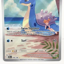 Pokemon TCG Misty's Lapras Destined Rivals 194/182 Illustration Rare Card - Image 3