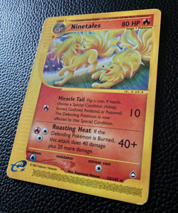 Pokemon TCG Ninetales 25/147 Rare Aquapolis Card 2002 - Image 3