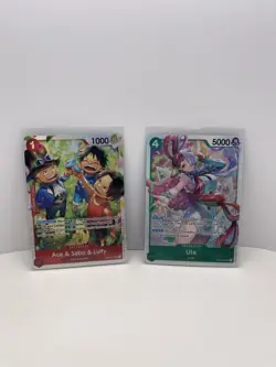 One Piece Card Lot 19 Card Lot - 16 Holo/Foil and 3 Don - English Near Mint - Image 2
