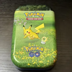 Pokemon GO Pikachu Promo Set Tin Coin Art Card Nintendo TCG - Image 2