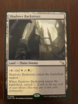 MTG Shadowy Backstreet 268 Regular Rare Murders at Karlov Manor MKM - Image 1