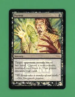 Magic The Gathering MTG Duress Foil (Friday Night Magic) - Image 1