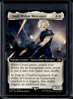 2025 Magic MTG Final Fantasy Cloud Midgar Mercenary EA Rare #0427 - Image 1
