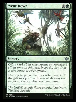 Wear Down (foil) Bloomburrow NM+ *Mythic Relics* - Image 1