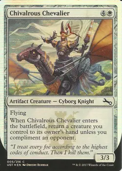 Chivalrous Chevalier (005/216) - Unstable - Common (Foil) - Image 1