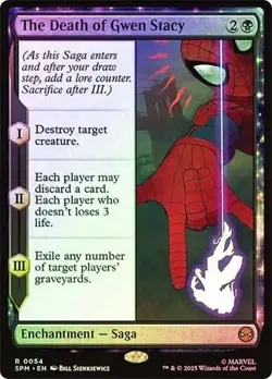 The Death of Gwen Stacy 54 MTG Marvel's Spider-Man FOIL NM/M - Image 1