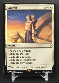 Farewell Commander: Final Fantasy FIC Regular (NM) 0242 RARE - Image 1