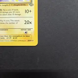 Pokemon Jolteon TCG Jungle 20/64 Regular Rare Non-Holo LP - Image 3
