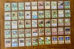 Pokemon TCG Vintage Lot 87 Cards Base Jungle 1st Edition WOTC (out of 64) - Image 1