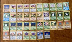 Pokemon TCG Vintage Lot 87 Cards Base Jungle 1st Edition WOTC (out of 64) - Image 2