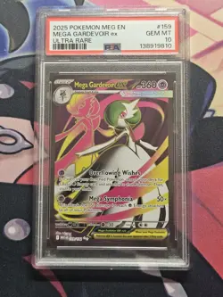 2025 POKEMON MEG EN-MEGA EVOLUTION ULTRA RARE #159 MEGA GARDEVOIR EX PSA 10 - Image 1