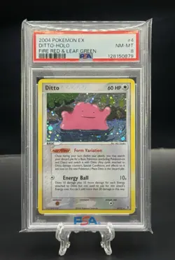 2004 Pokemon EX Fire Red & Leaf Green Ditto - Holo Foil #4 PSA 8 - Image 1