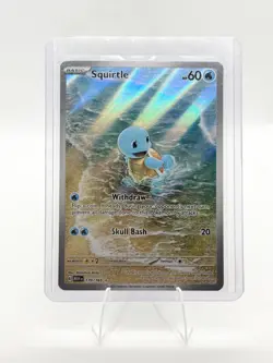 Pokemon Squirtle TCG Holo Rare Card 170/165 Scarlet & Violet 151 Near Mint NM - Image 1