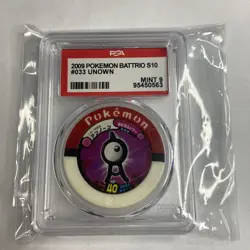 PSA 9 2009 Pokemon Battrio #033 Unown Mint Total POP 5 Japanese Rare - Image 1