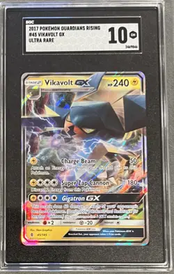 Vikavolt GX 45/145 Ultra Rare Sm-Guardians Rising Holo Pokemon SGC Gem Mint 10 - Image 1