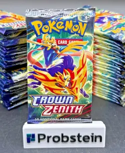 Lot of (100) Pokemon TCG Crown Zenith Booster Packs SEALED NEW - Image 2
