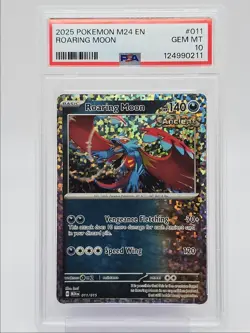 ROARING MOON 2025 POKEMON MCDONALD'S COLLECTION 011//015 PSA 10 Q0004 - Image 1