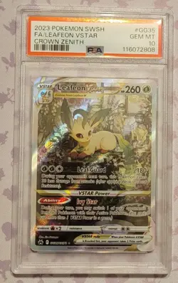 Pokemon Crown Zenith Leafeon VSTAR GG35 & Glaceon VSTAR GG40 PSA 10 - Image 3