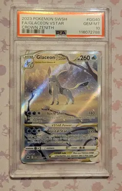 Pokemon Crown Zenith Leafeon VSTAR GG35 & Glaceon VSTAR GG40 PSA 10 - Image 4