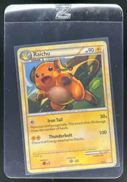 2010 Pokemon HeartGold & SoulSilver Trainer Kit Raichu #19/30 - Image 1