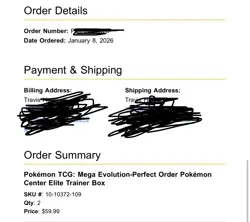 PRESALE Pokemon Mega Evolution Perfect Order Pokemon Center ETB - Image 3