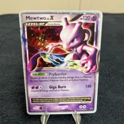 2008 Pokemon Diamond & Pearl Mewtwo LV.X #DP28 Black Star Promo Holo - LP - Image 1