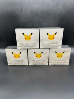 #3 Lot of (5) Pokemon TCG Celebrations Elite Trainer Box Sealed - Image 1