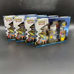 Lot of (4) Pokemon TCG Celebrations Deluxe Pin Collection Zacian LV.X Sealed - Image 1