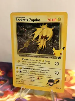 Pokemon TCG - Rocket's Zapdos 15/132 Celebrations: Classic Collection Holo - Image 4