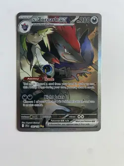 Pokemon TCG N’s Zoroark ex 185/159 SV09: Journey Together Special Illustration - Image 1